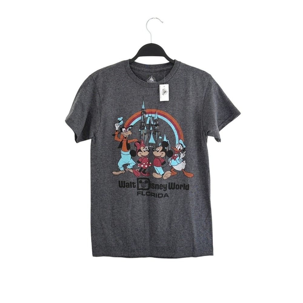 Disney Walt Disney World Florida Graphic T-Shirt Gray S NWT